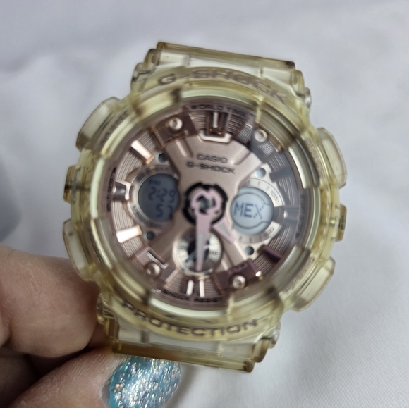 Casio G-Shock Pink Face, With Clear Band. main image 6